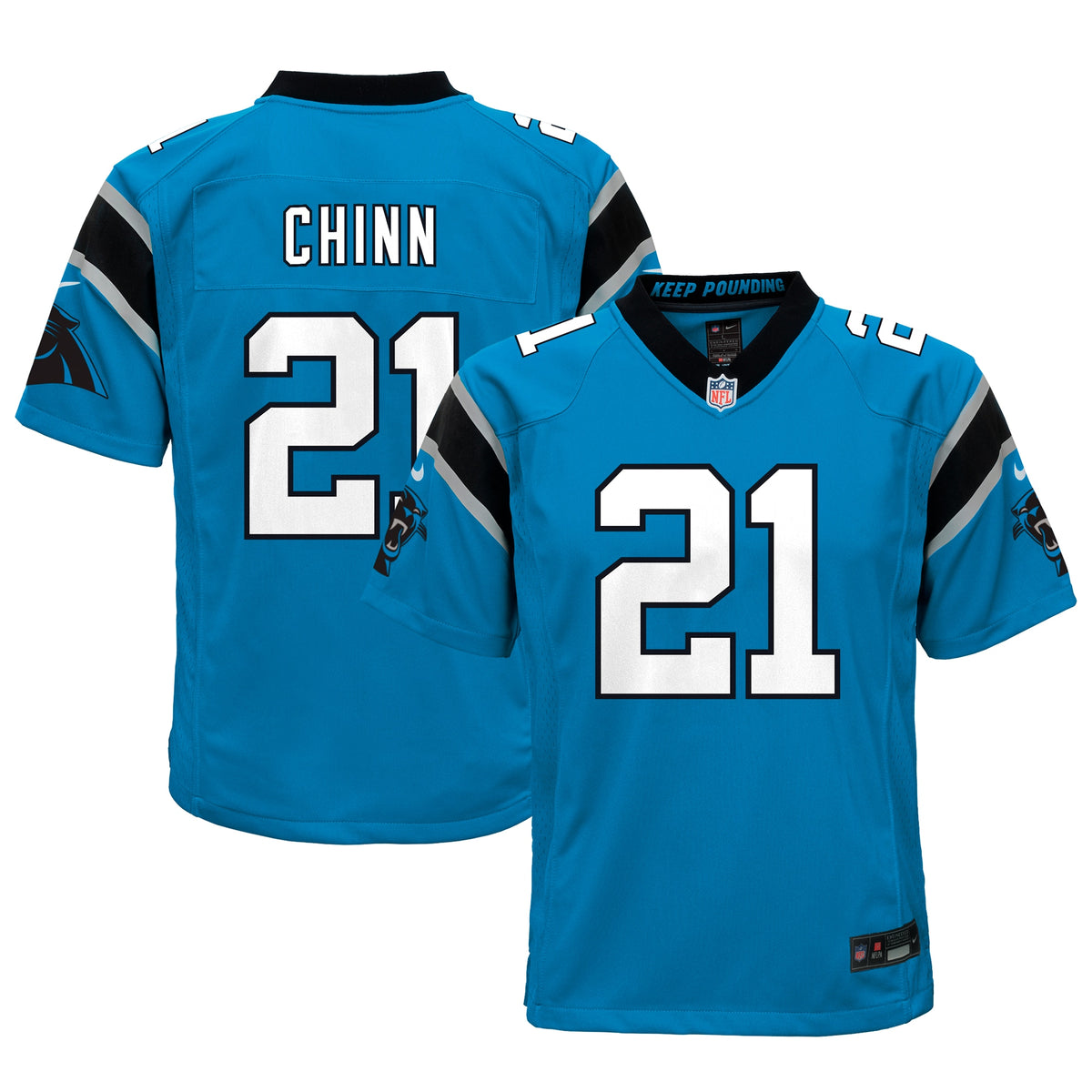 Jeremy Chinn Carolina Panthers Nike Youth Game Jersey Blue