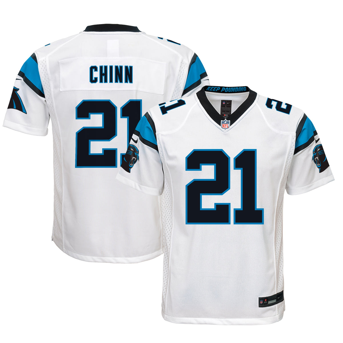 Jeremy Chinn Carolina Panthers Nike Youth Game Jersey White