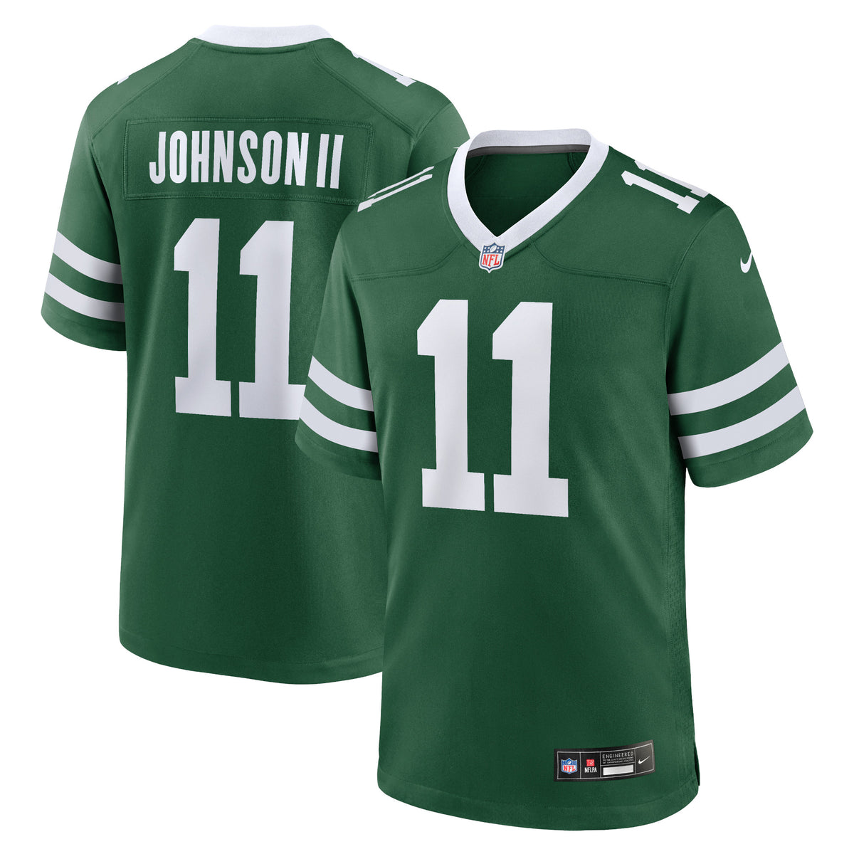 Jermaine Johnson II New York Jets Nike Game Jersey Legacy Green