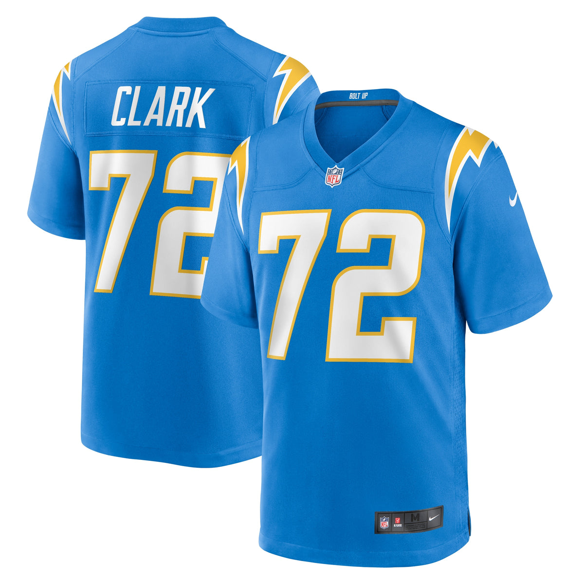 Jerrod Clark Los Angeles Chargers Nike Team Game Jersey Powder Blue