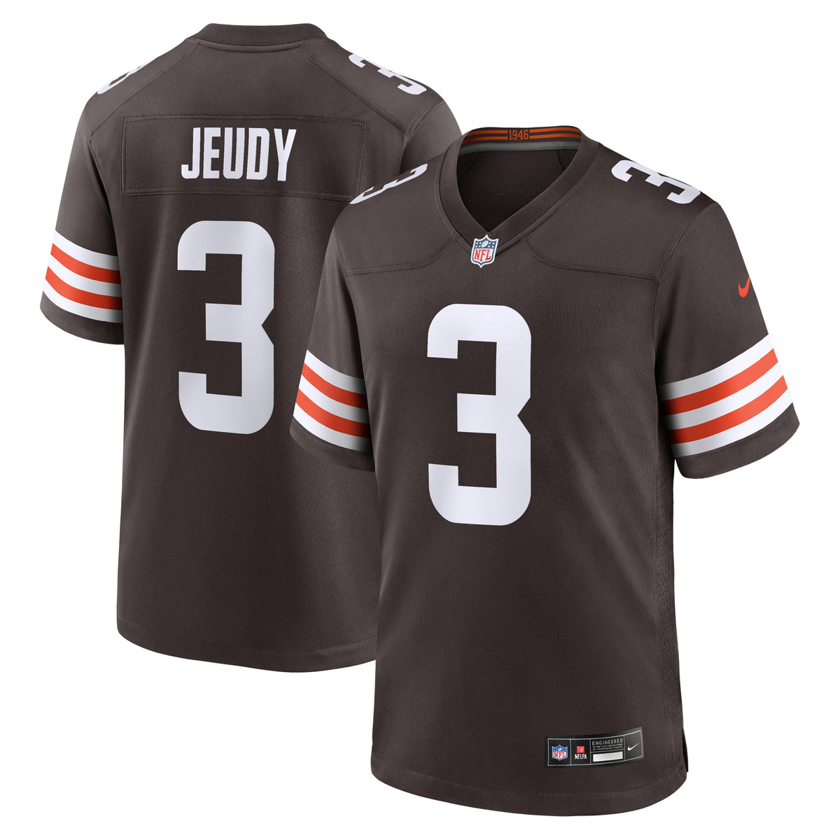 Jerry Jeudy Cleveland Browns Nike Game Jersey Brown