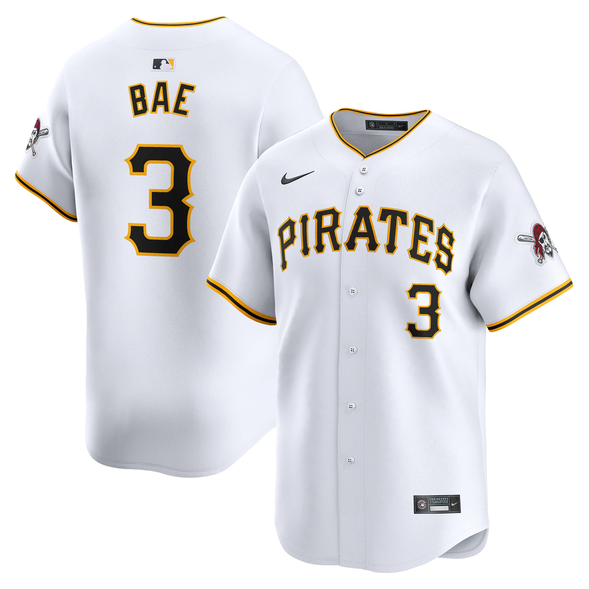 Ji-Hwan Bae Pittsburgh Pirates Nike Home Limited Player Jersey White