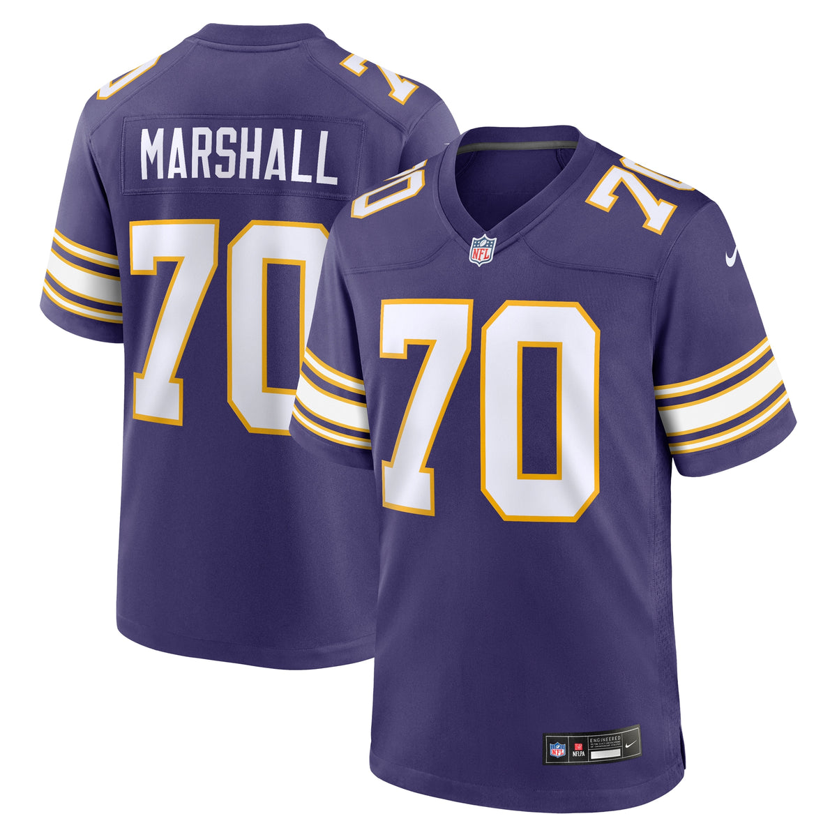 Jim Marshall Minnesota Vikings Nike Classic Retired Player Jersey Purple