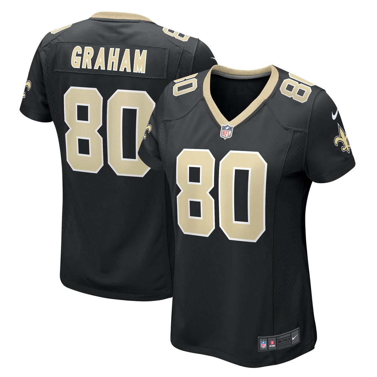 Jimmy Graham New Orleans Saints Nike Women's Team Game Jersey Black