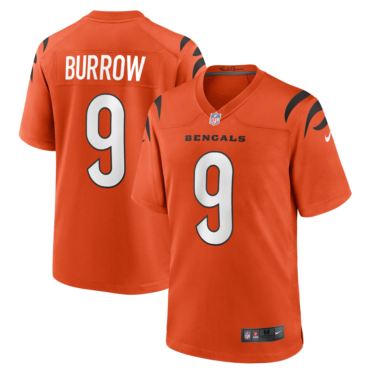 Joe Burrow Cincinnati Bengals Nike Game Jersey Orange