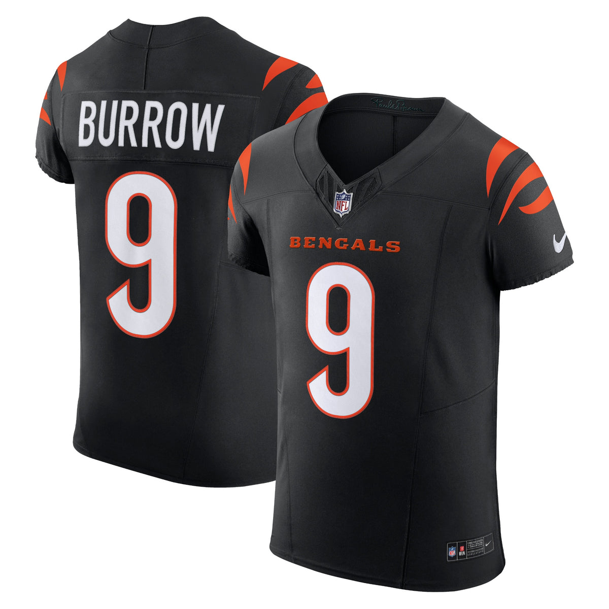 Joe Burrow Cincinnati Bengals Nike Vapor F.U.S.E. Elite Jersey Black