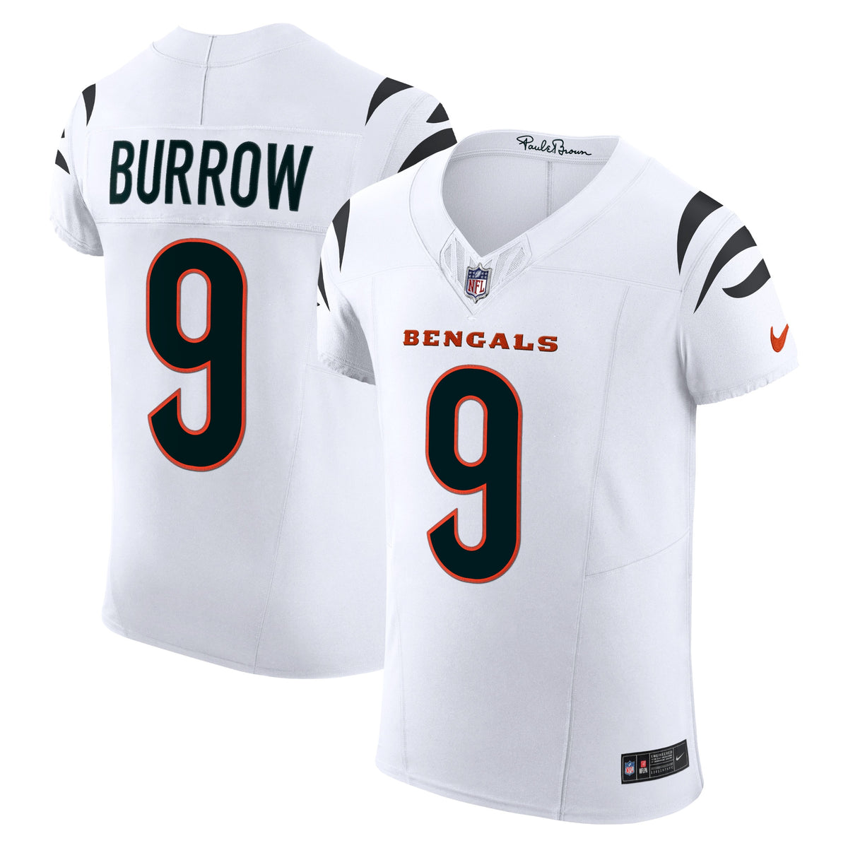 Joe Burrow Cincinnati Bengals Nike Vapor F.U.S.E. Elite Jersey White