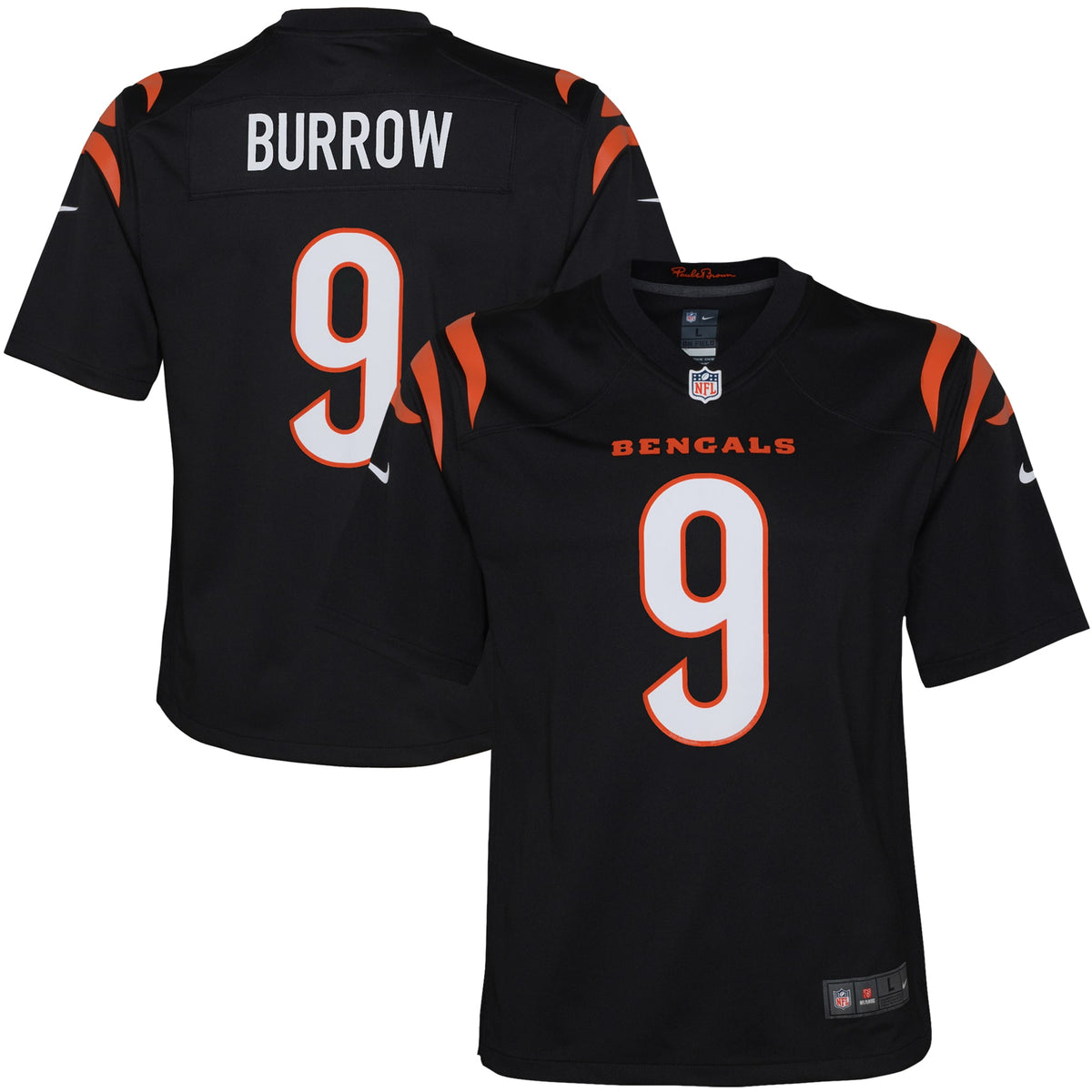 Joe Burrow Cincinnati Bengals Nike Youth Game Jersey Black