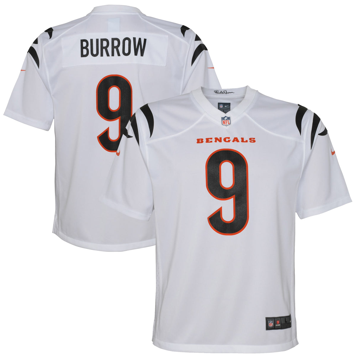 Joe Burrow Cincinnati Bengals Nike Youth Game Jersey White