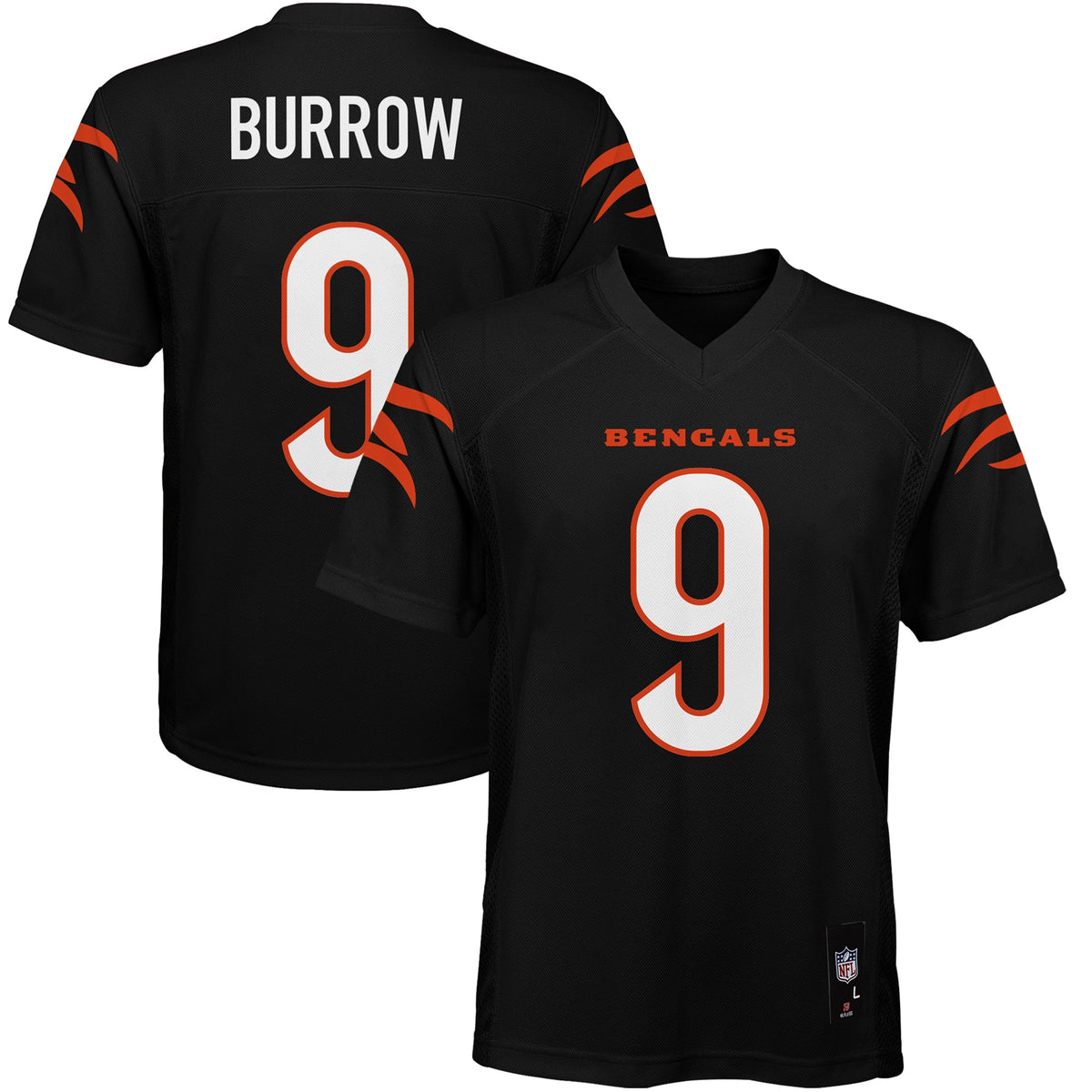 Joe Burrow Cincinnati Bengals Youth Replica Player Jersey Black