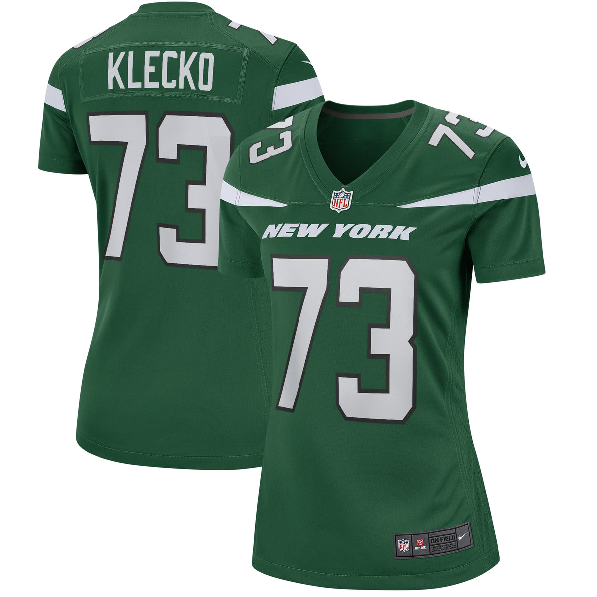 Joe Klecko New York Jets Nike Women's Game Retired Player Jersey Gotham Green