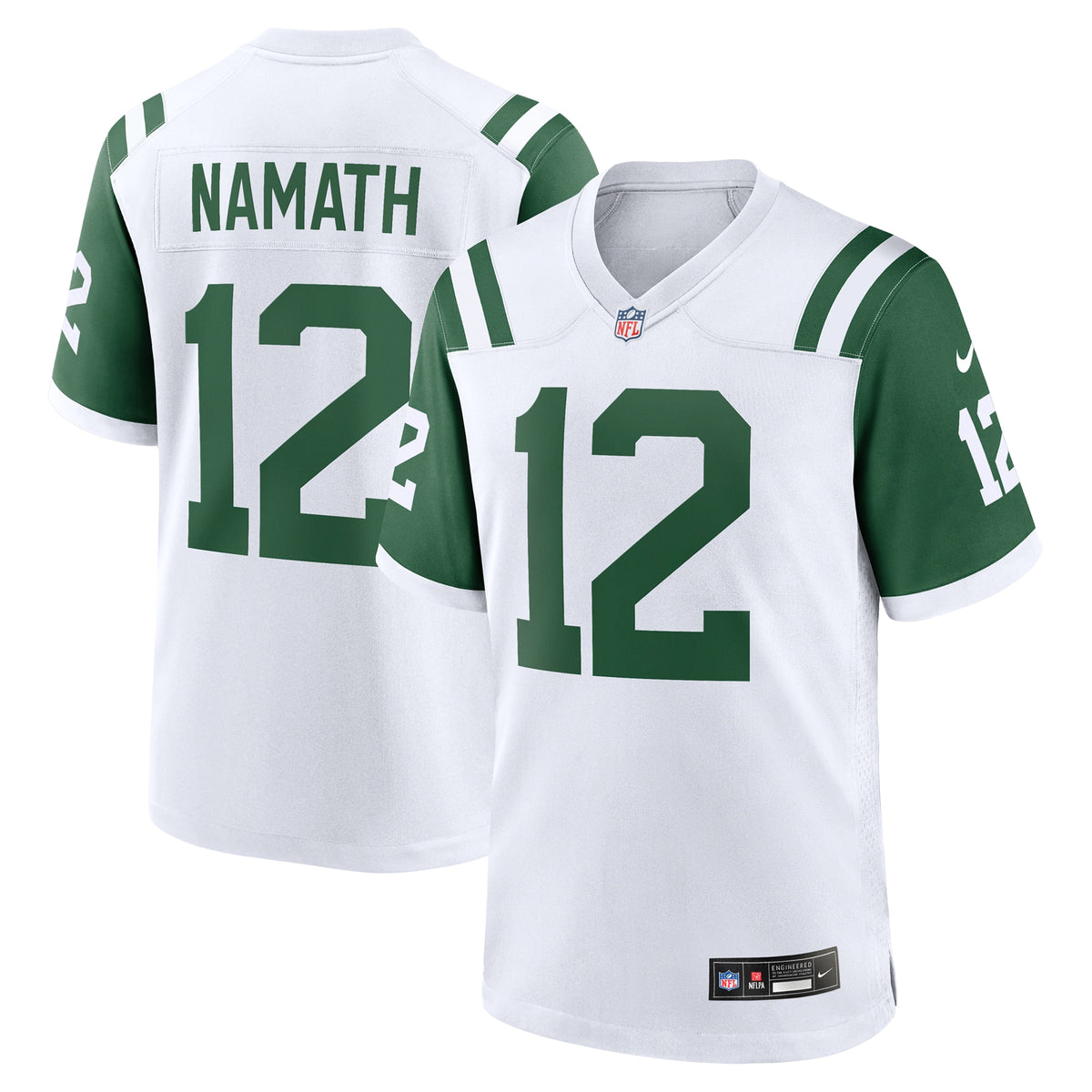 Joe Namath New York Jets Nike Classic Alternate Retired Player Game Jersey White