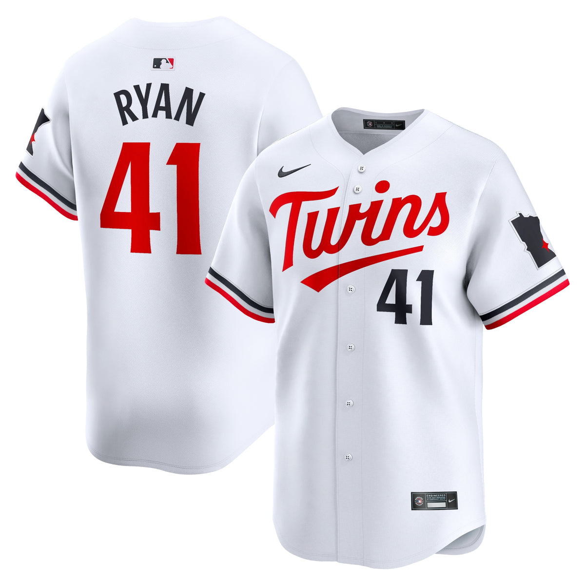 Joe Ryan Minnesota Twins Nike Home Limited Player Jersey White