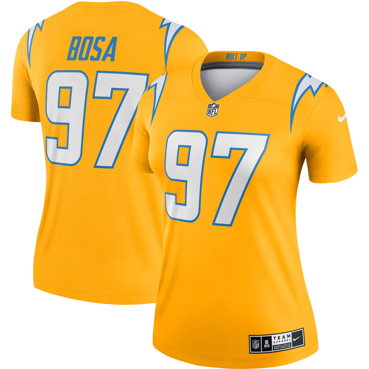 Joey Bosa Los Angeles Chargers Nike Women's Inverted Legend Jersey Gold