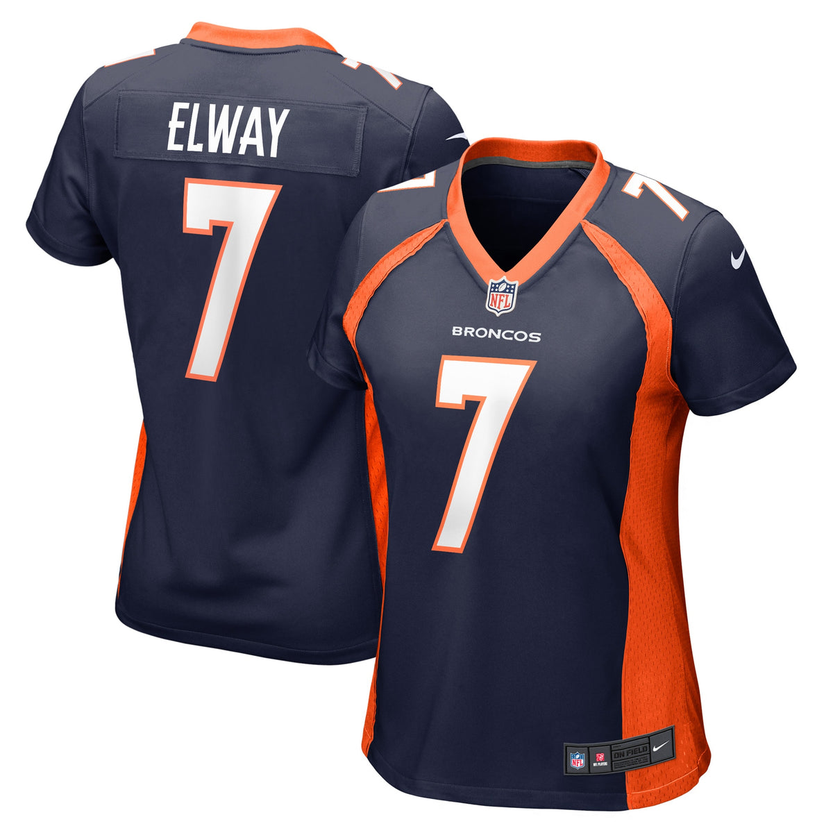 John Elway Denver Broncos Nike Women's Retired Player Jersey Navy
