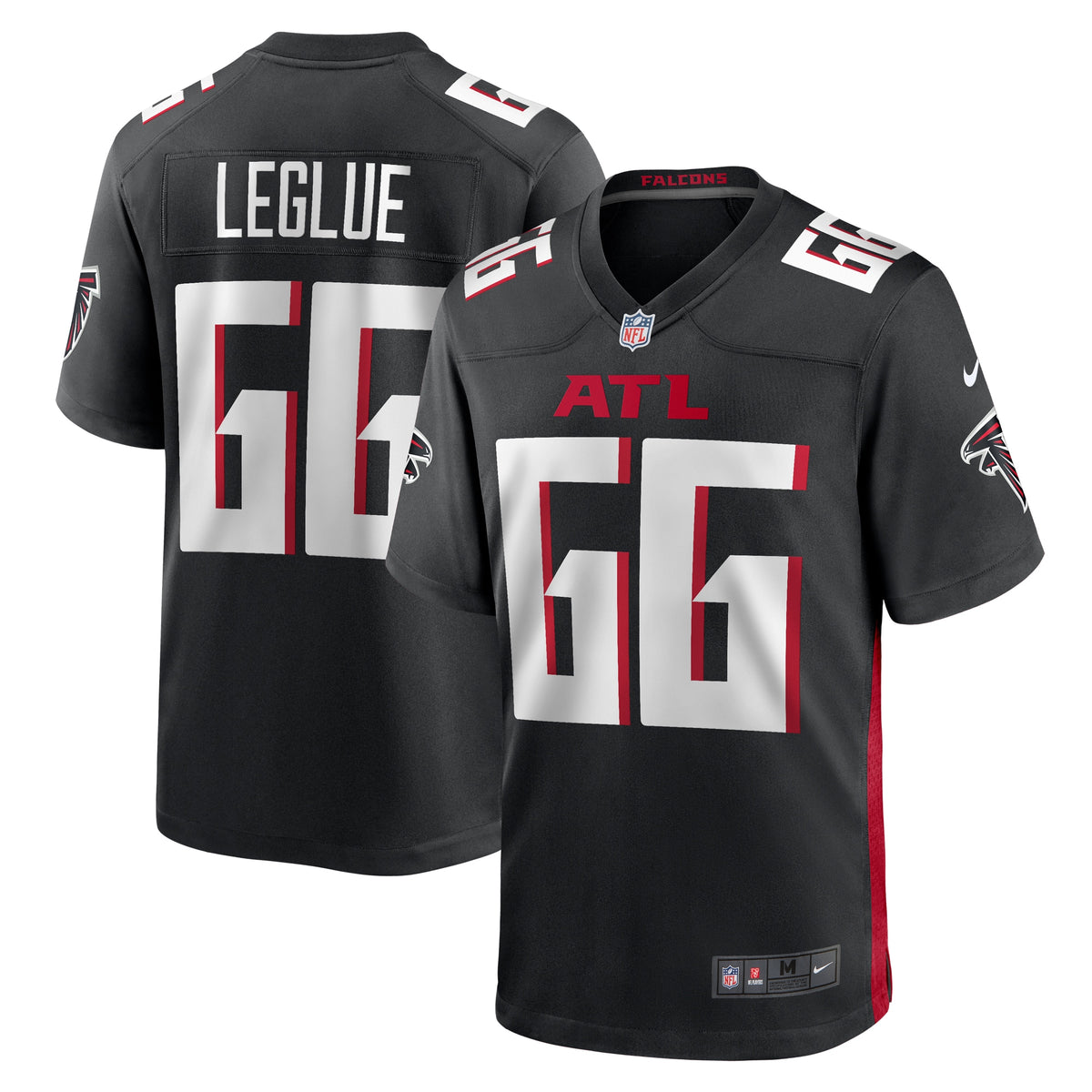 John Leglue Atlanta Falcons Nike Team Game Jersey Black