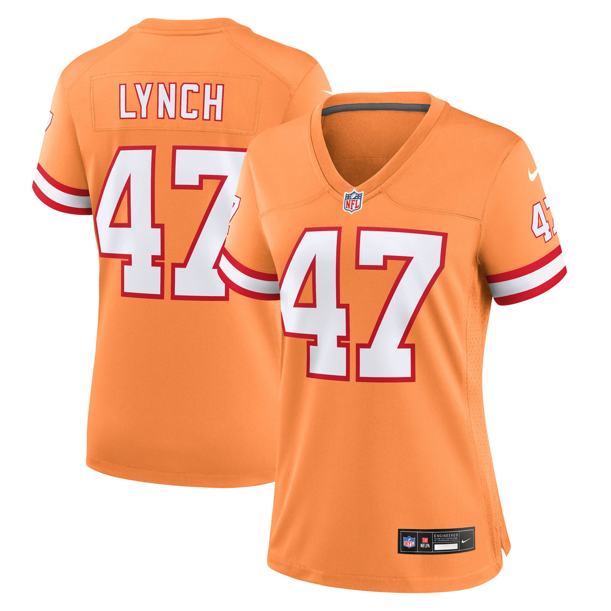 John Lynch Tampa Bay Buccaneers Nike Women's Throwback Game Jersey Orange