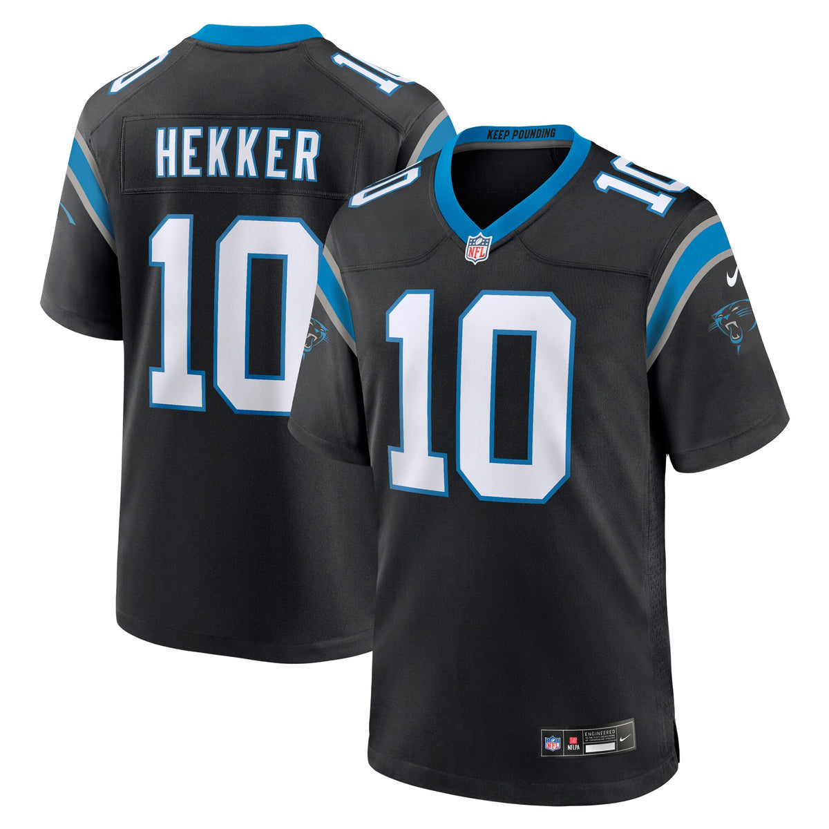 Johnny Hekker Carolina Panthers Nike Team Game Jersey Black