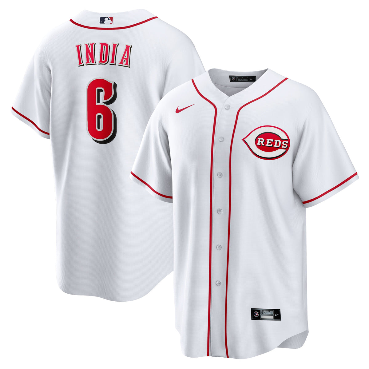 Jonathan India Cincinnati Reds Nike Replica Player Jersey White