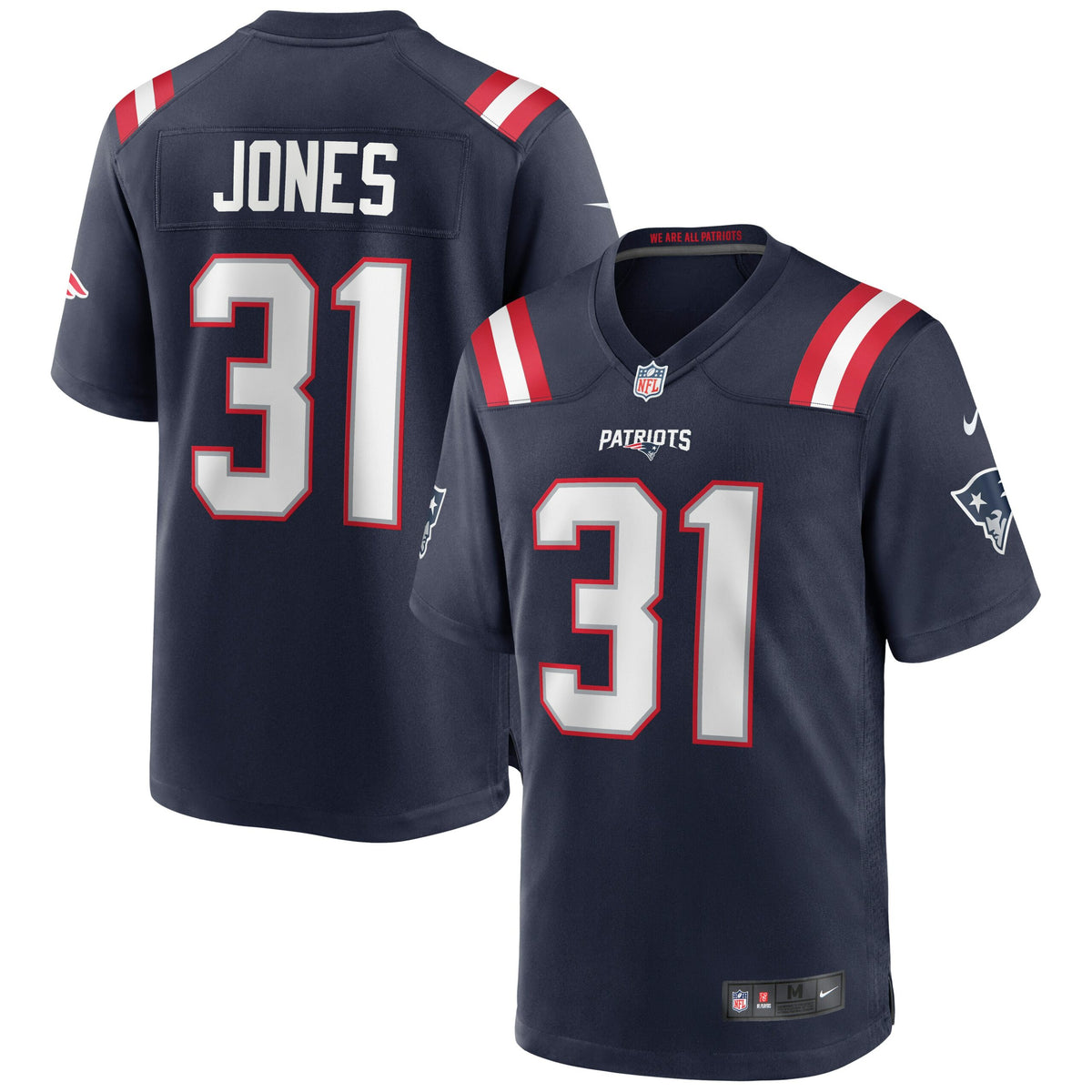 Jonathan Jones New England Patriots Nike Game Jersey Navy