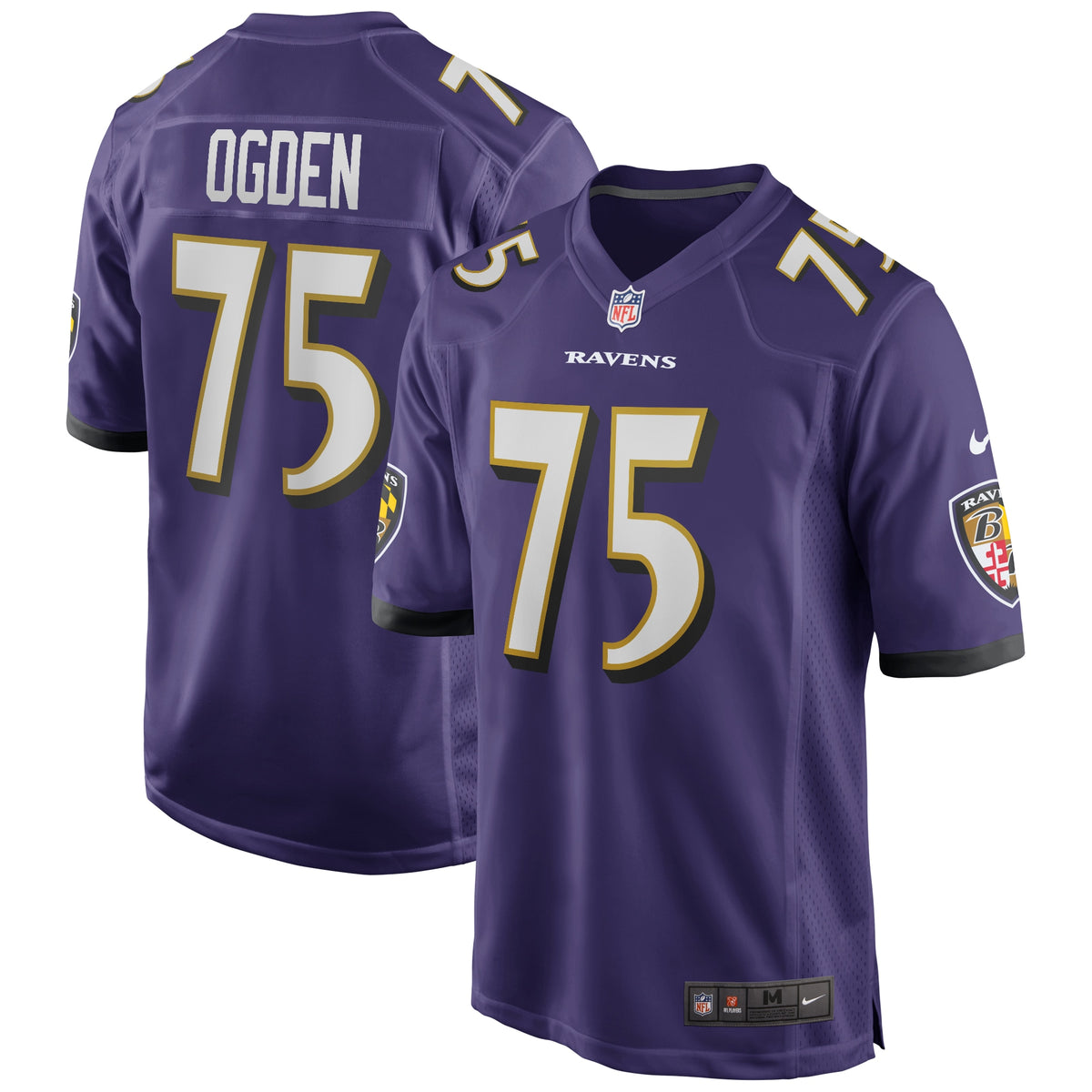 Jonathan Ogden Baltimore Ravens Nike Game Retired Player Jersey Purple