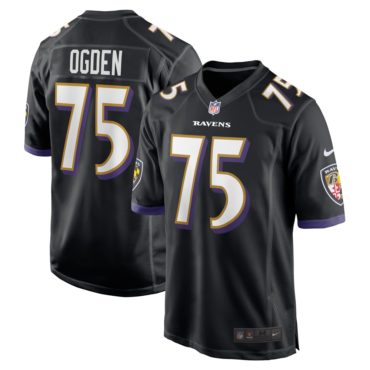 Jonathan Ogden Baltimore Ravens Nike Retired Player Jersey Black