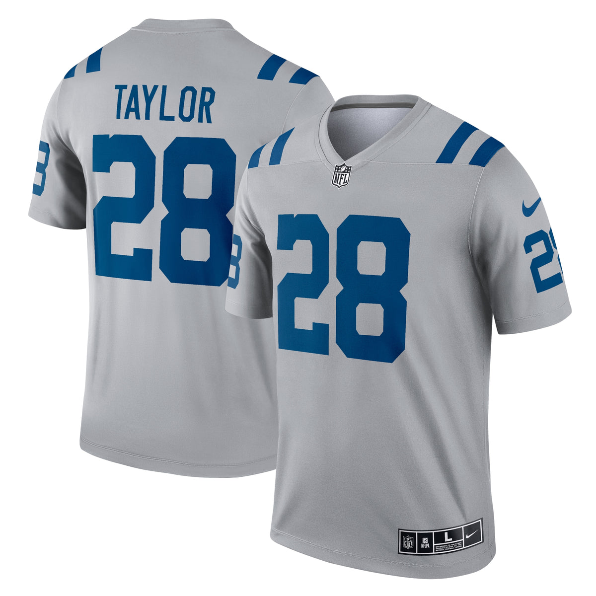 Jonathan Taylor Indianapolis Colts Nike Inverted Legend Jersey Gray