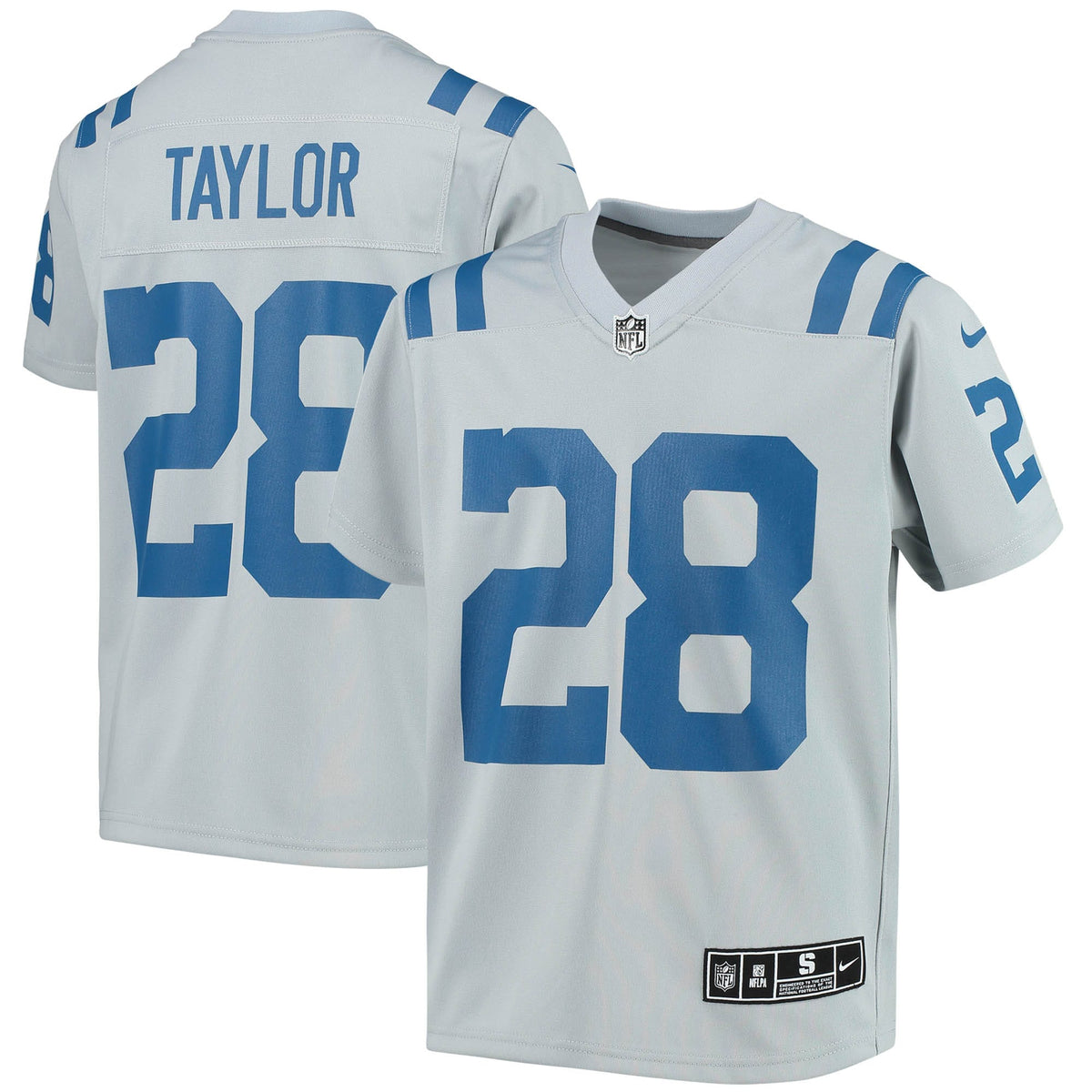 Jonathan Taylor Indianapolis Colts Nike Youth Inverted Team Game Jersey Gray