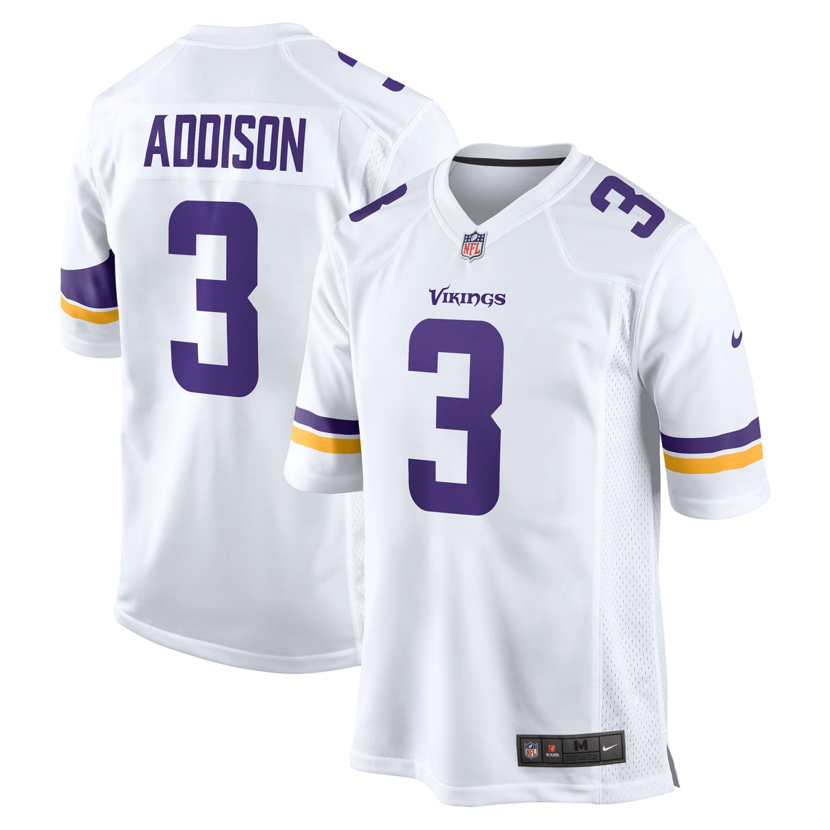 Jordan Addison Minnesota Vikings Nike Away Game Jersey White