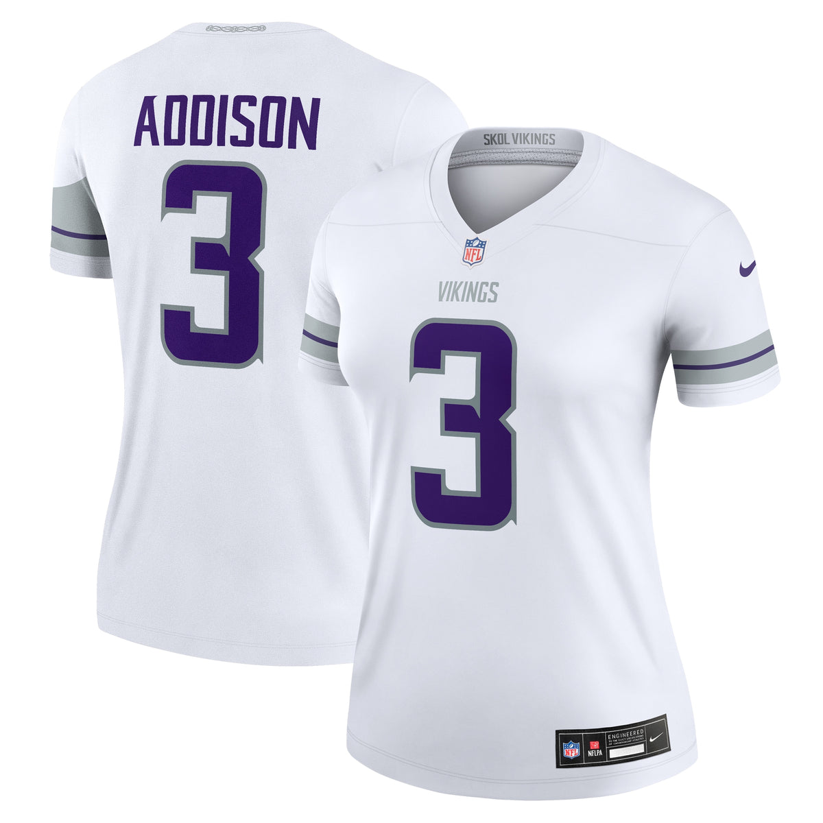 Jordan Addison Minnesota Vikings Nike Women's Alternate Legend Jersey White