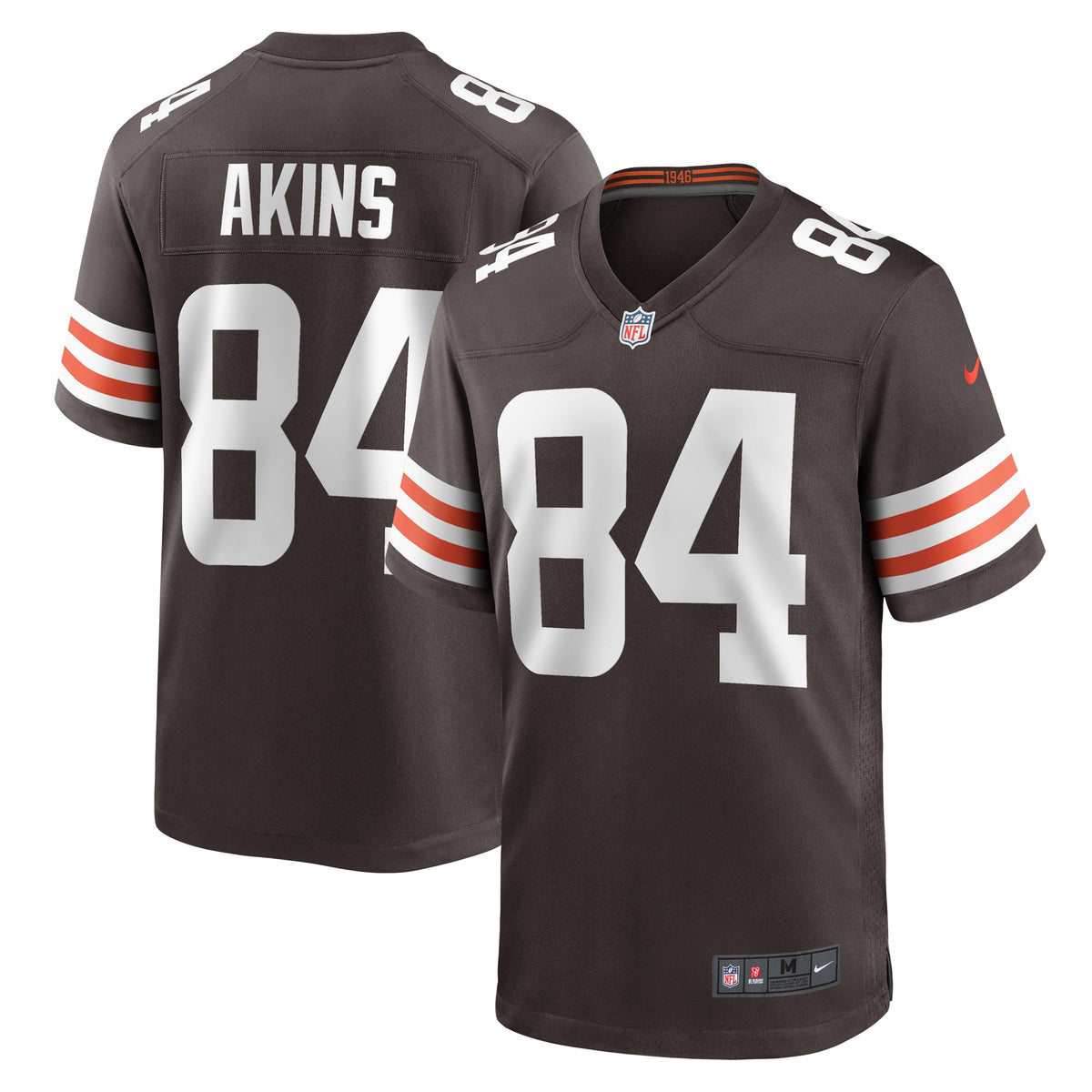 Jordan Akins Cleveland Browns Nike Team Game Jersey Brown