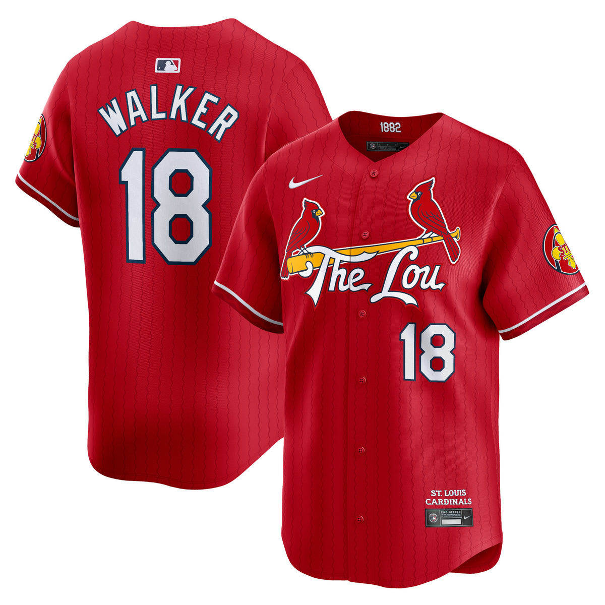 Jordan Walker St. Louis Cardinals Nike 2024 City Connect Limited Player Jersey Red
