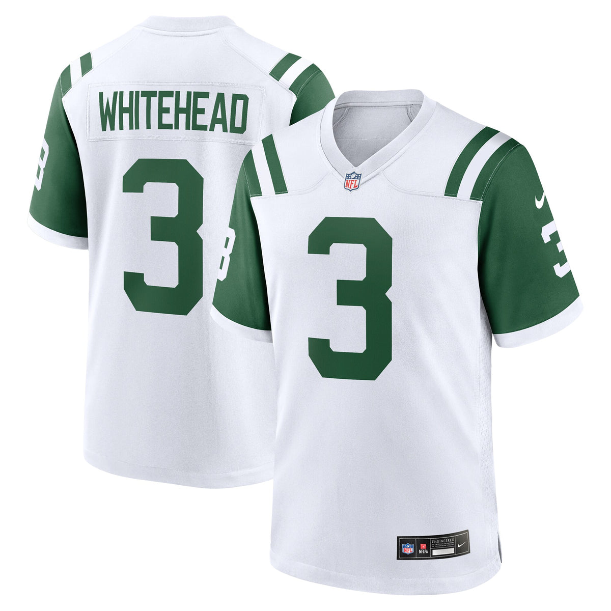 Jordan Whitehead New York Jets Nike Classic Alternate Player Game Jersey White