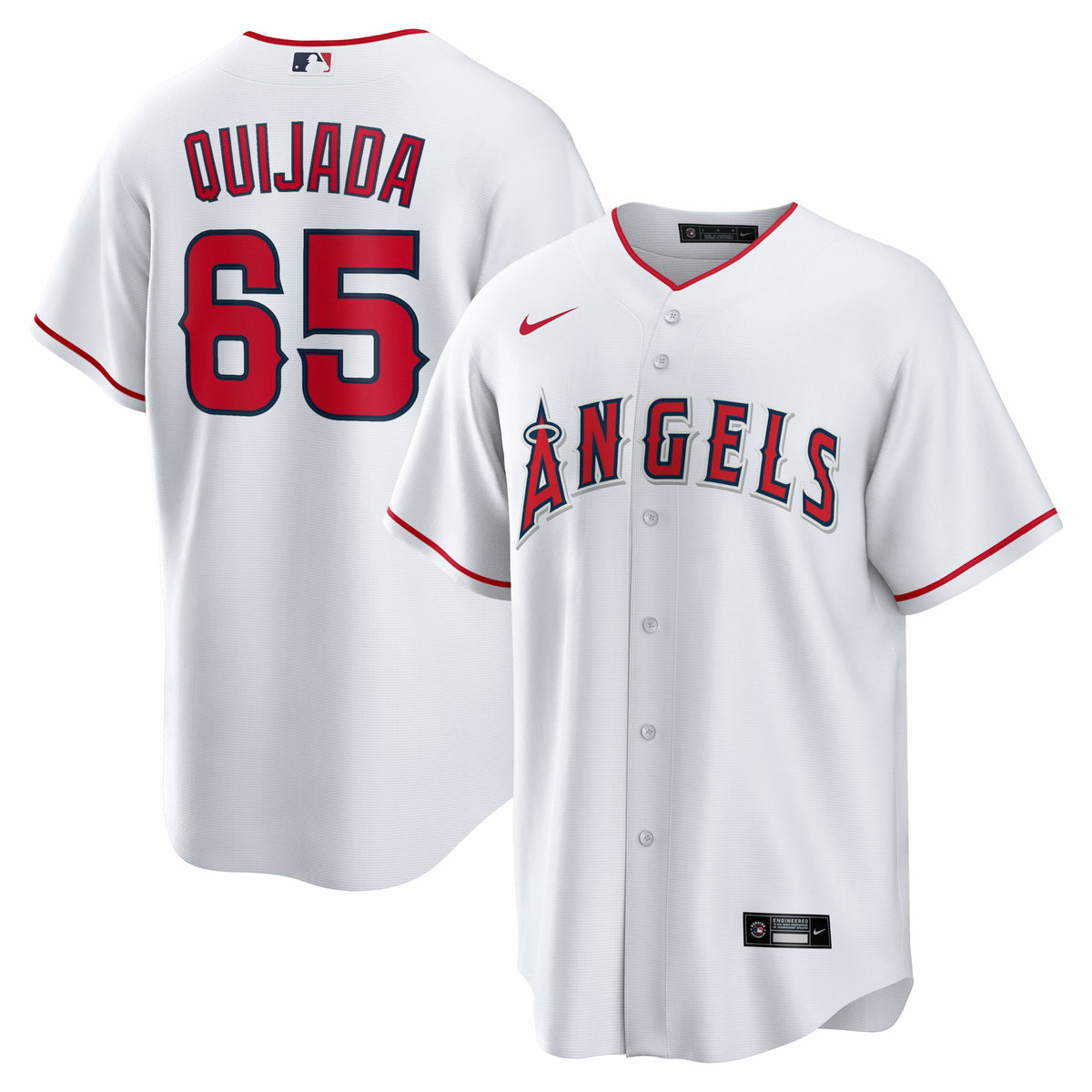 Josí© Quijada Los Angeles Angels Nike Home Replica Player Jersey White