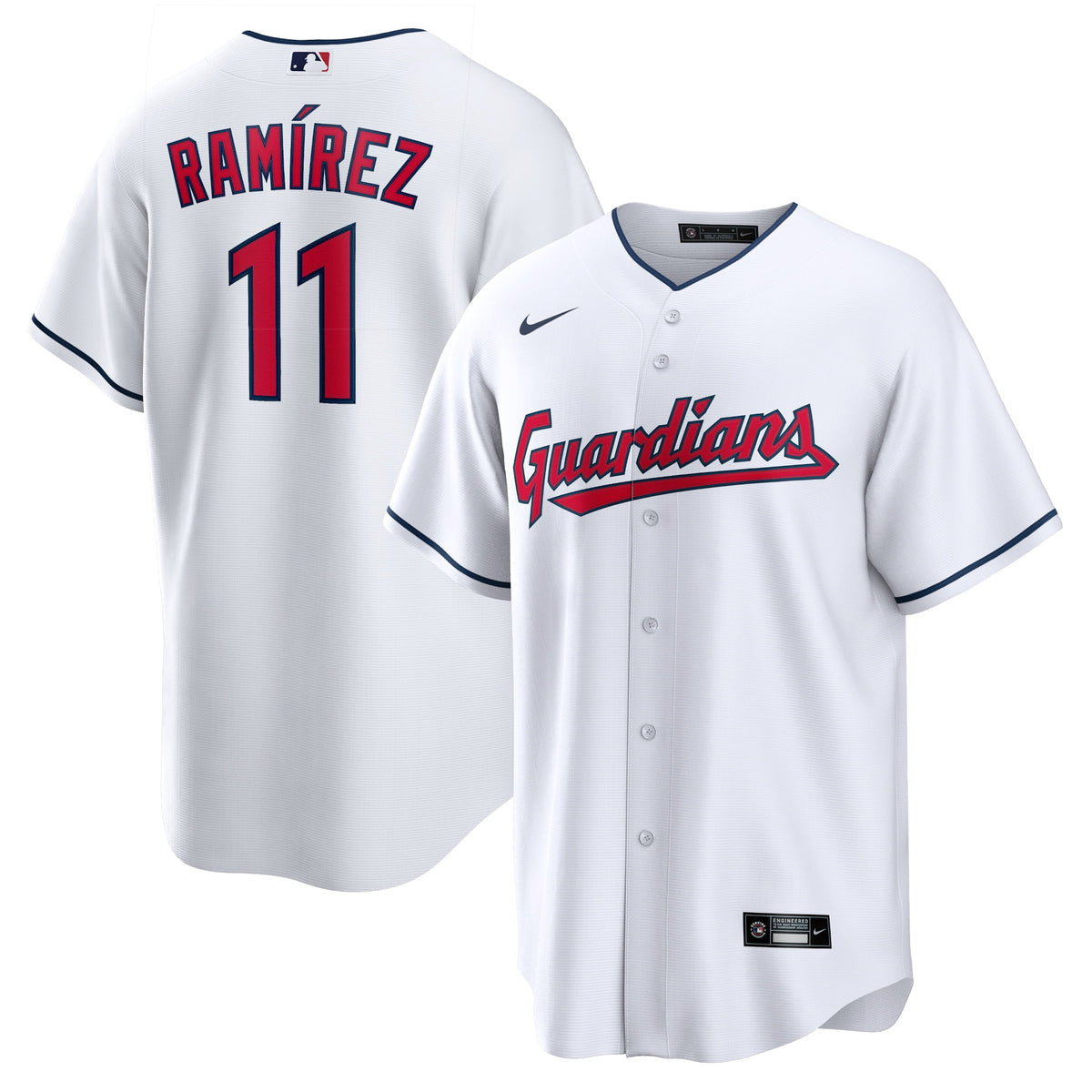 Josí© Ramírez Cleveland Guardians Nike Replica Player Jersey White