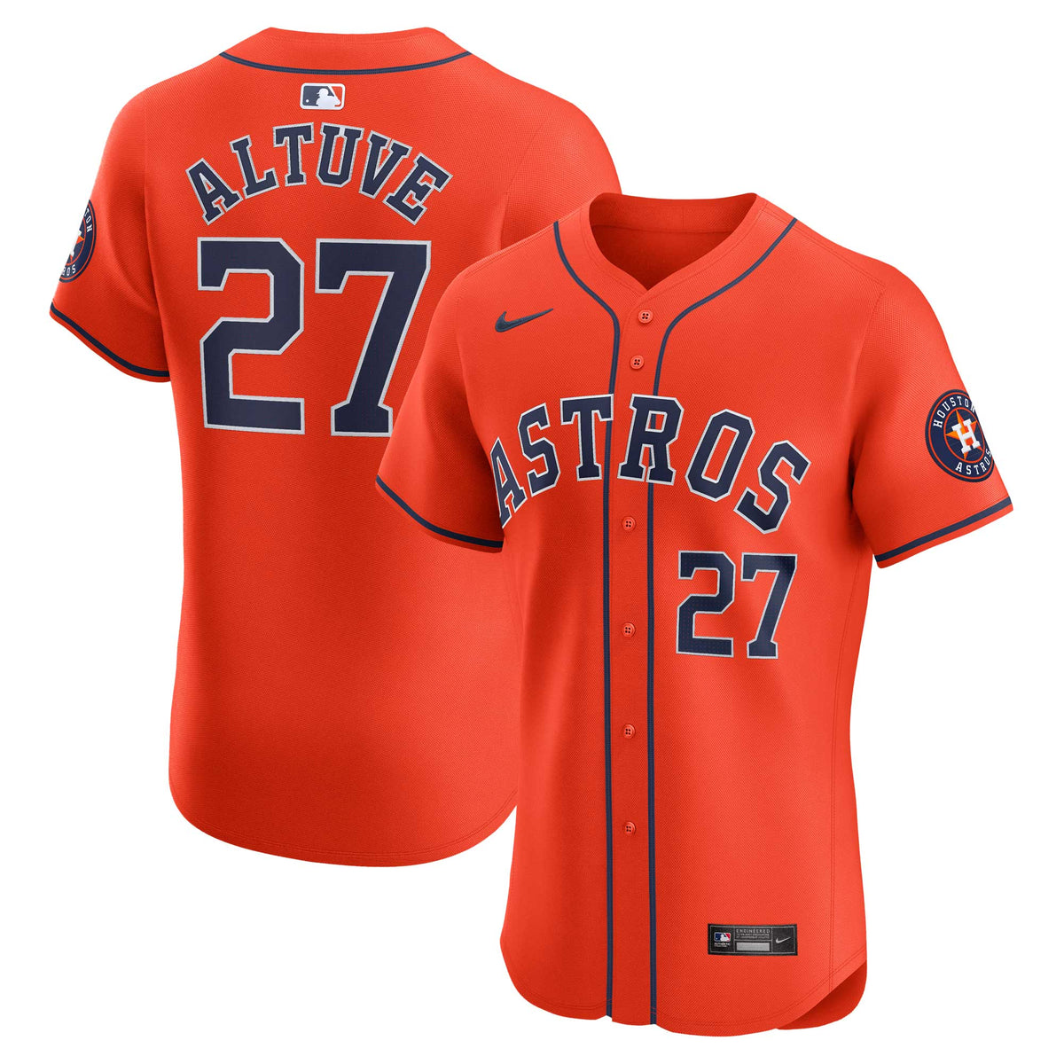 Jose Altuve Houston Astros Nike Alternate Elite Player Jersey Orange