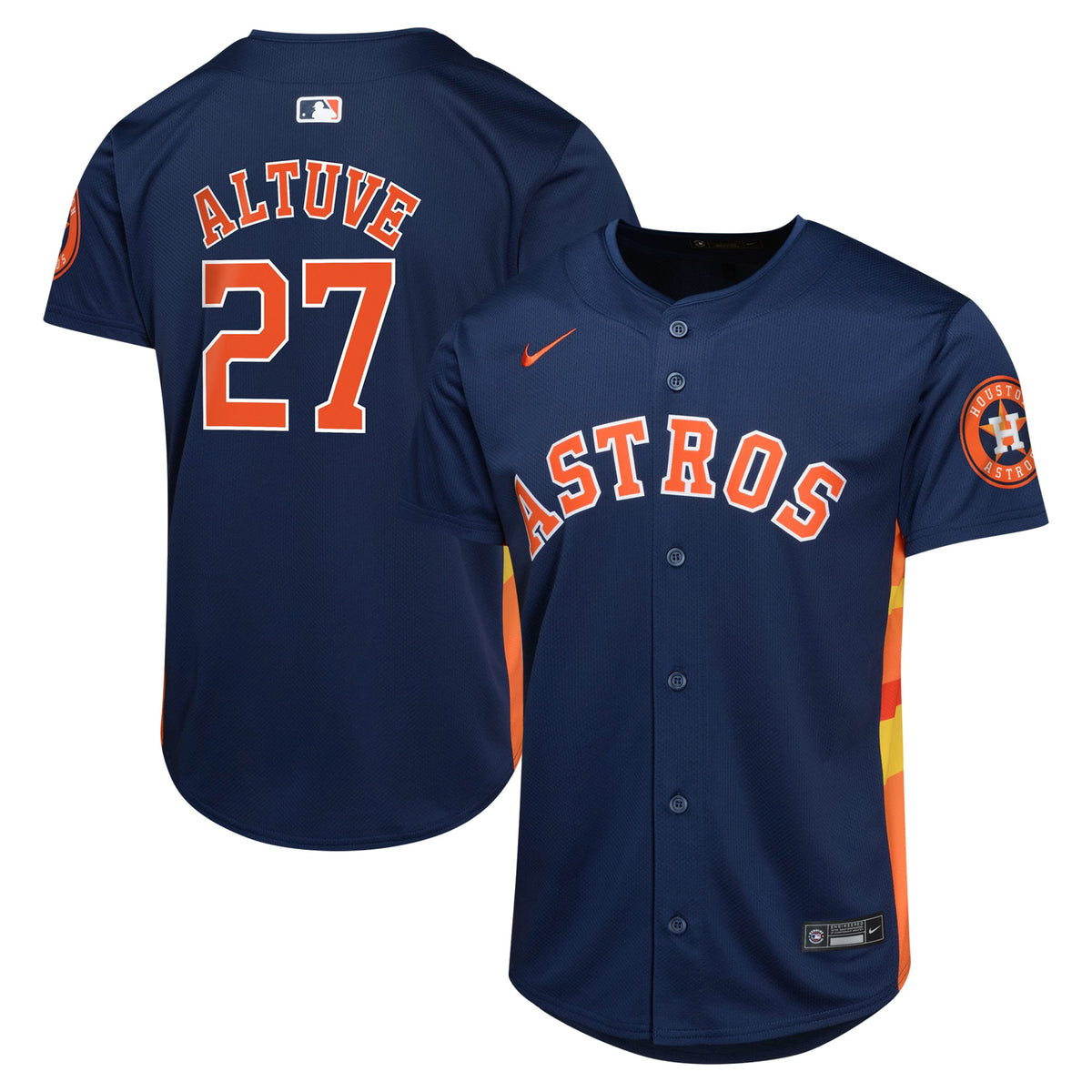 Jose Altuve Houston Astros Nike Youth Alternate Limited Player Jersey Navy