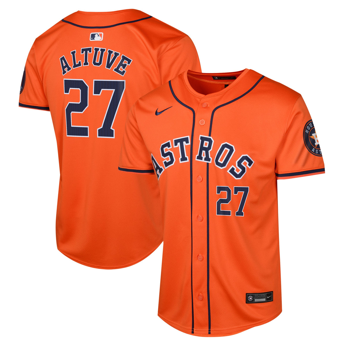 Jose Altuve Houston Astros Nike Youth Alternate Limited Player Jersey Orange