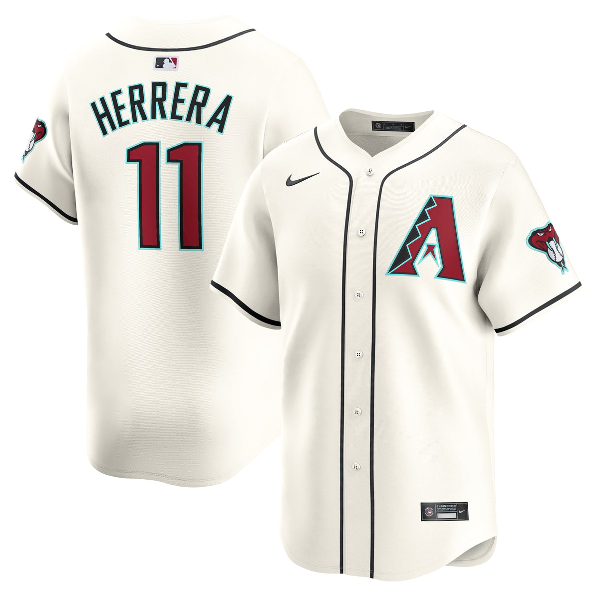 Jose Herrera Arizona Diamondbacks Nike Home Limited Player Jersey White
