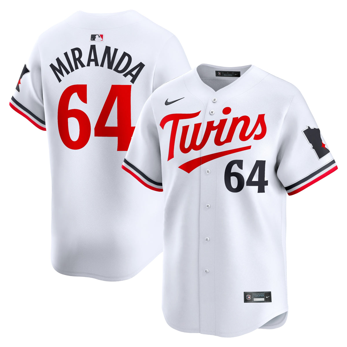 Jose Miranda Minnesota Twins Nike Home Limited Player Jersey White