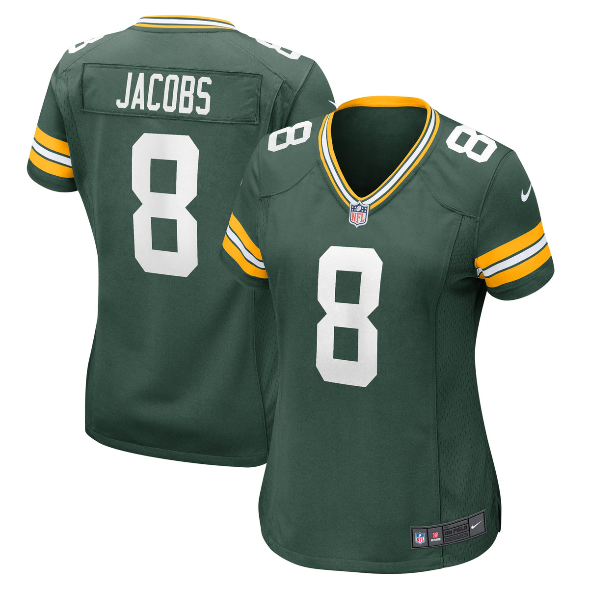 Josh Jacobs Green Bay Packers Nike Women's Team Game Jersey Green