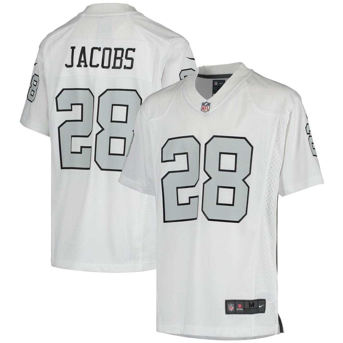 Josh Jacobs Las Vegas Raiders Nike Youth Color Rush Game Jersey White