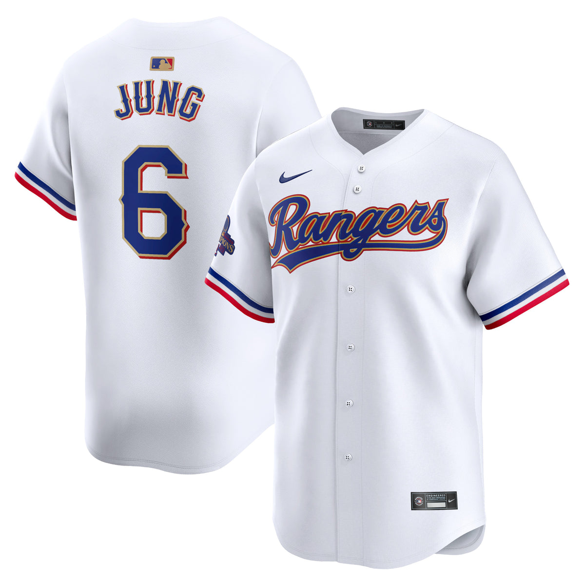 Josh Jung Texas Rangers Nike 2024 Gold Collection Limited Player Jersey White