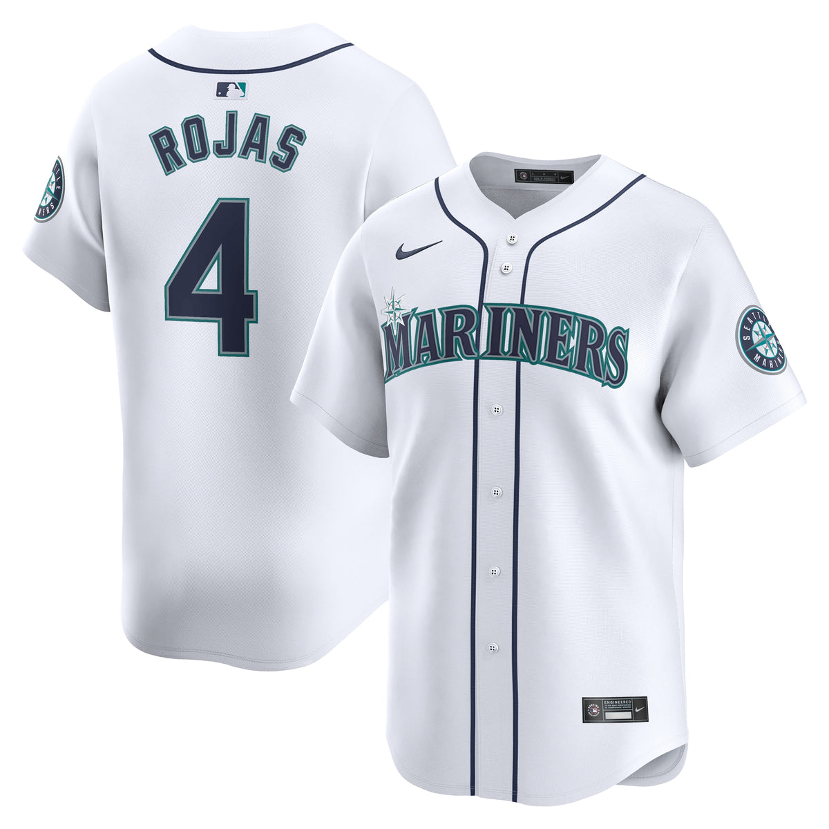 Josh Rojas Seattle Mariners Nike Home Limited Player Jersey White