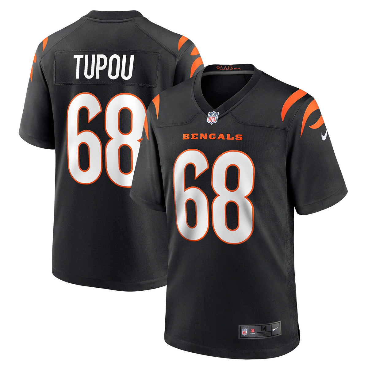 Josh Tupou Cincinnati Bengals Nike Game Player Jersey Black