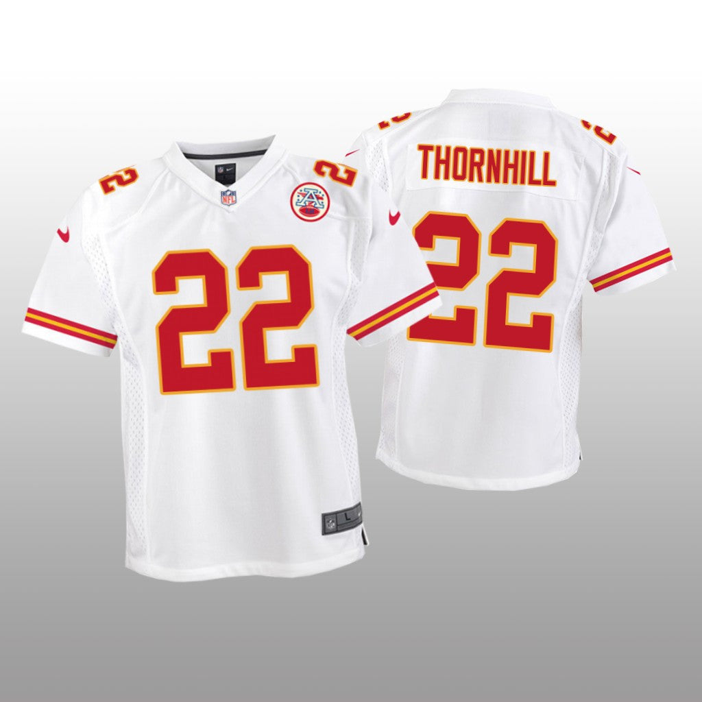 Juan Thornhill Kansas City Chiefs White Draft Game Jersey