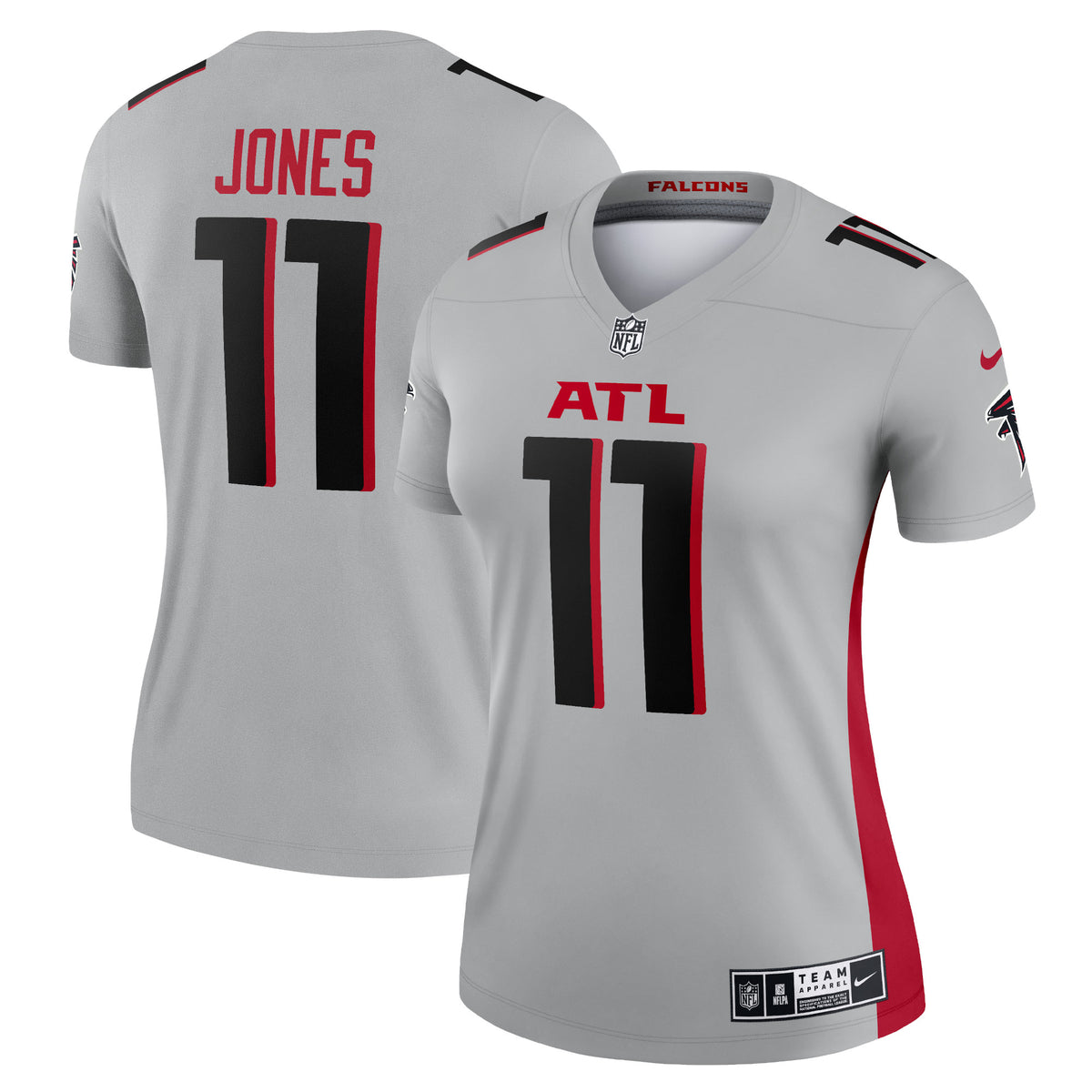 Julio Jones Atlanta Falcons Nike Women's Inverted Legend Jersey Silver