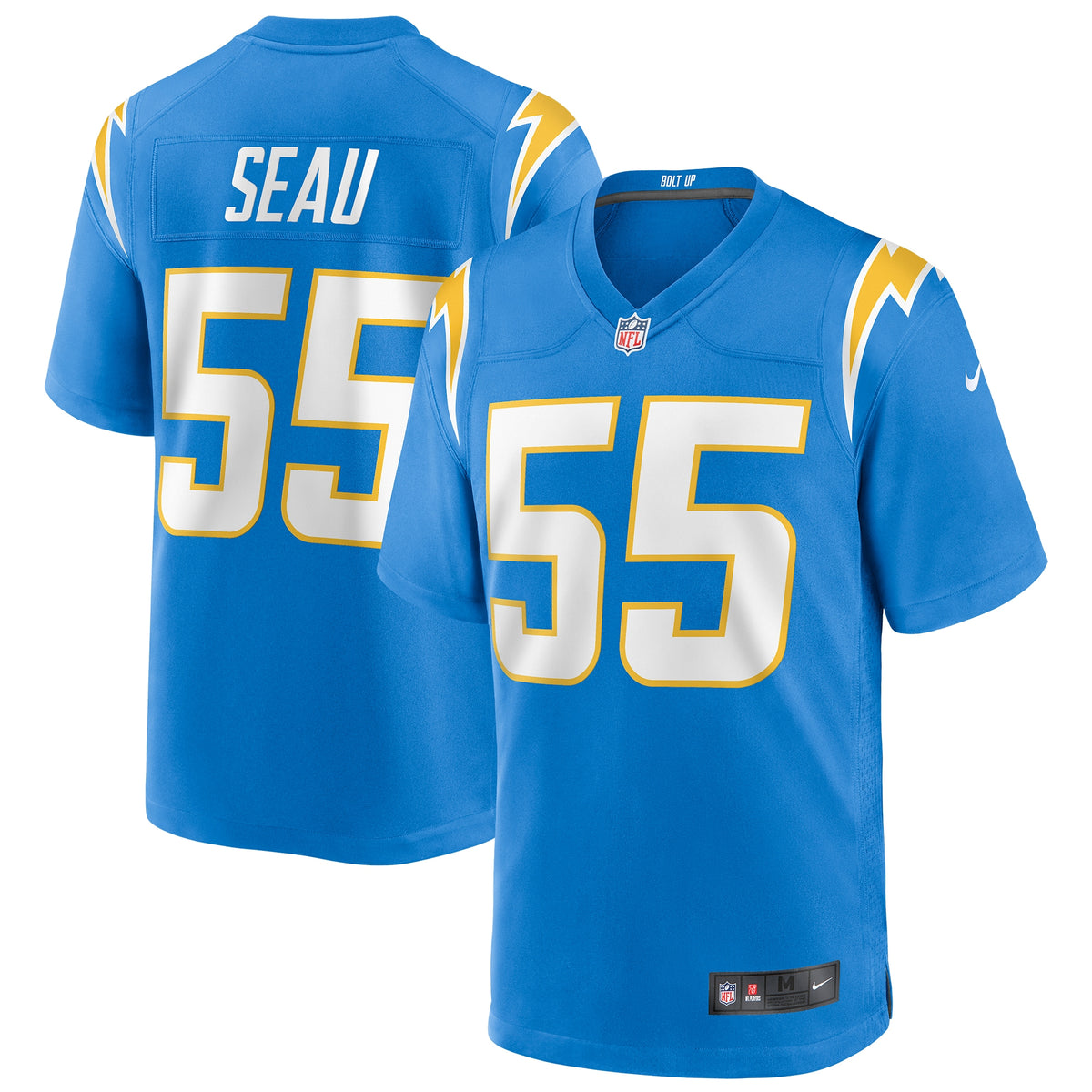 Junior Seau Los Angeles Chargers Nike Game Retired Player Jersey Powder Blue