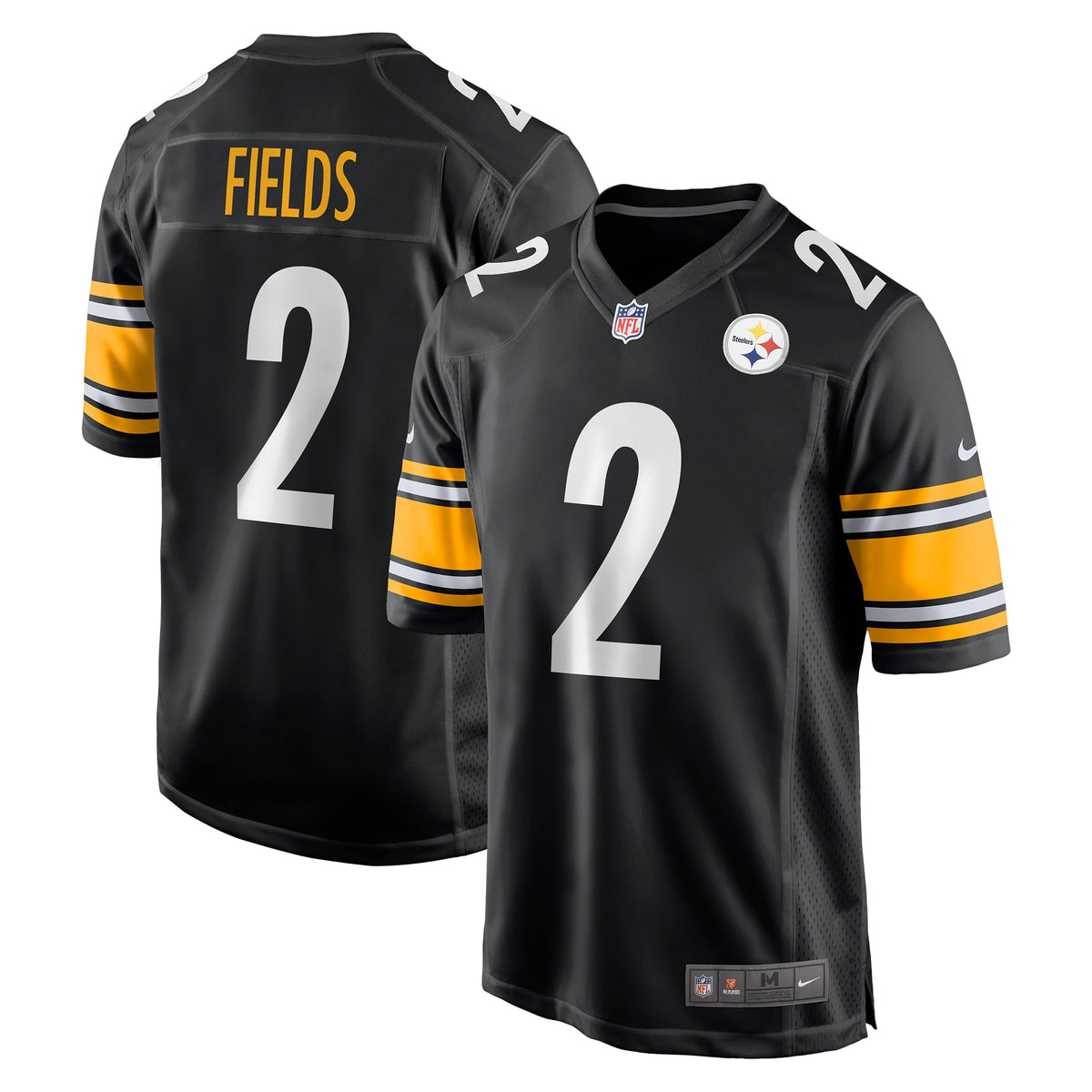 Justin Fields Pittsburgh Steelers Nike Game Player Jersey Black