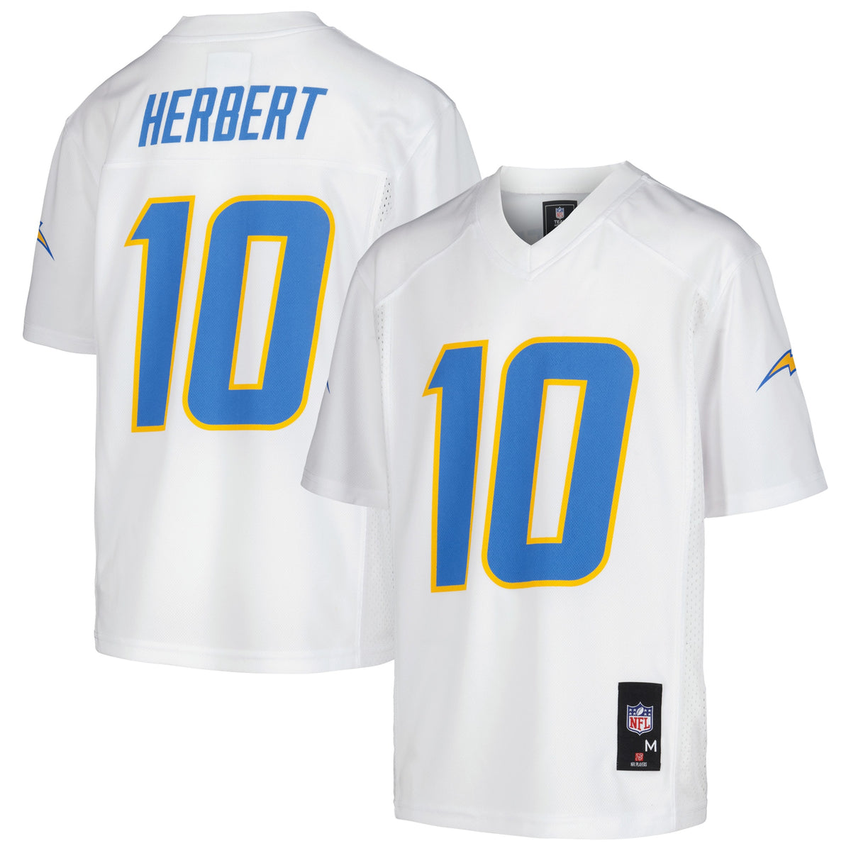 Justin Herbert Los Angeles Chargers Youth Replica Player Jersey White